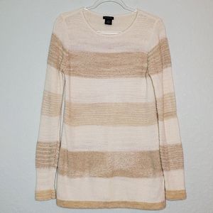 CALVIN KLEIN | Striped Split Back Contrast Sweater